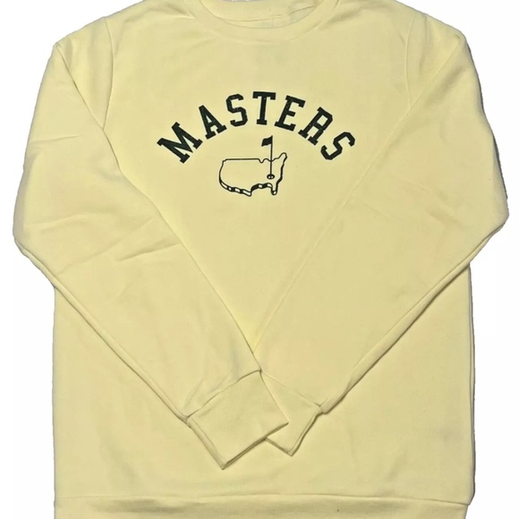 Masters Sweatshirt Crewneck Augusta National 2025 Yellow Butter New - - Picture 1 of 1